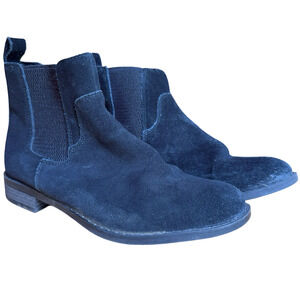 Boc Born Concept Black Chelsea Ankle Boots Booties Suede Leather Shoes sz 7